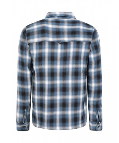 Stream II Mens Lined Flannel Shirt Blue $21.92 Tops