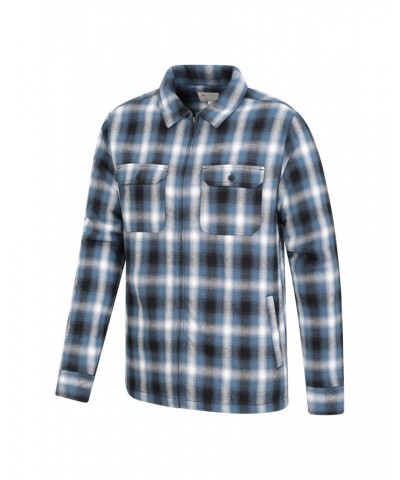 Stream II Mens Lined Flannel Shirt Blue $21.92 Tops