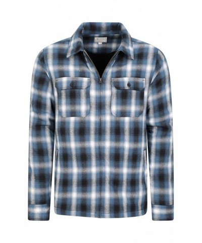 Stream II Mens Lined Flannel Shirt Blue $21.92 Tops