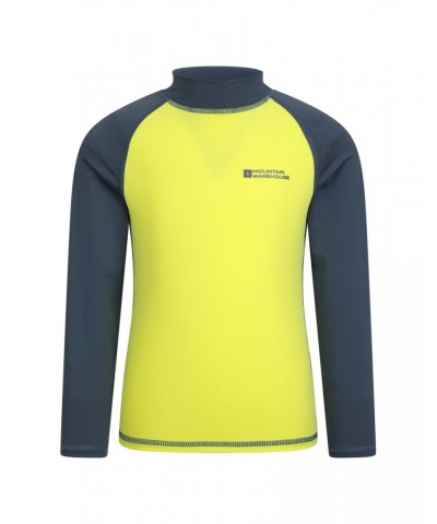 Kids Long Sleeved Rash Guard Alloy Grey $18.14 Tops