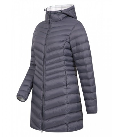 Florence Womens Long Insulated Jacket Grey $38.40 Jackets