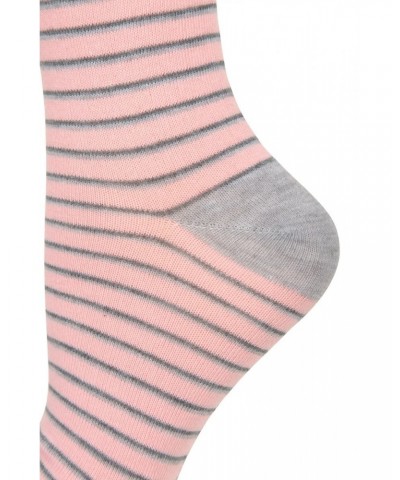 Striped Womens Recycled Socks Multipack Pink $14.49 Accessories