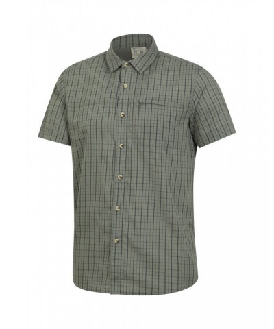 Holiday Mens Cotton Shirt Dark Green $19.79 Tops