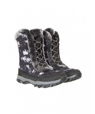 Ohio Printed Womens Snow Boots Monochrome $28.59 Footwear