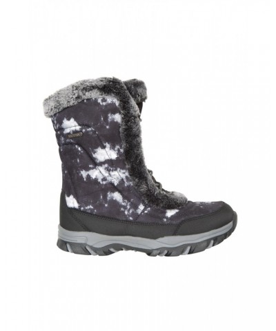 Ohio Printed Womens Snow Boots Monochrome $28.59 Footwear