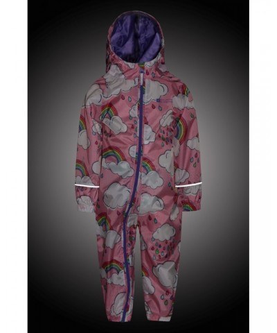 Puddle Kids Printed Waterproof Rain Suit Rainbow $20.64 Babywear