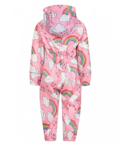 Puddle Kids Printed Waterproof Rain Suit Rainbow $20.64 Babywear