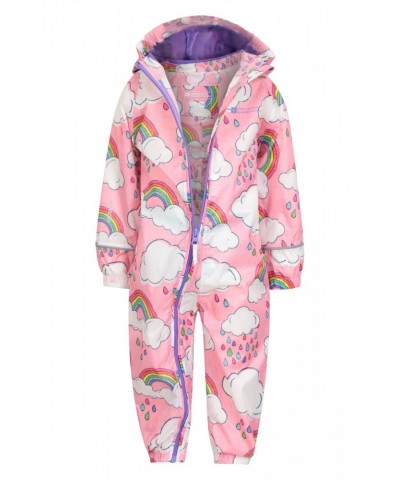 Puddle Kids Printed Waterproof Rain Suit Rainbow $20.64 Babywear