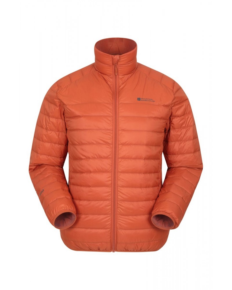 Featherweight Down Mens Jacket Orange $36.39 Jackets