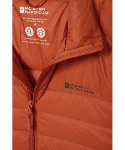 Featherweight Down Mens Jacket Orange $36.39 Jackets