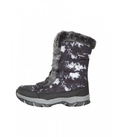 Ohio Printed Womens Snow Boots Monochrome $28.59 Footwear