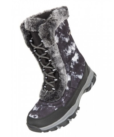 Ohio Printed Womens Snow Boots Monochrome $28.59 Footwear