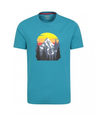 Take A Hike Mens Organic T-Shirt Dark Teal $16.19 Tops