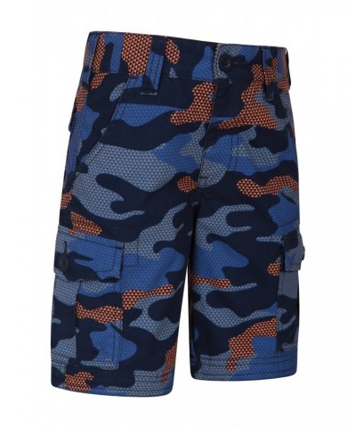 Camo Cargo Kids Shorts Orange $18.80 Pants