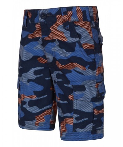 Camo Cargo Kids Shorts Orange $18.80 Pants