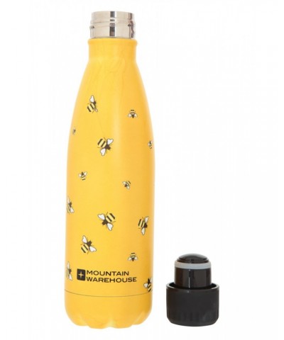 Printed Double-Walled Bottle - 16 oz Yellow $12.50 Accessories