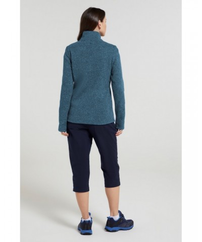 Idris Womens Half-Zip Fleece Teal $28.99 Fleece