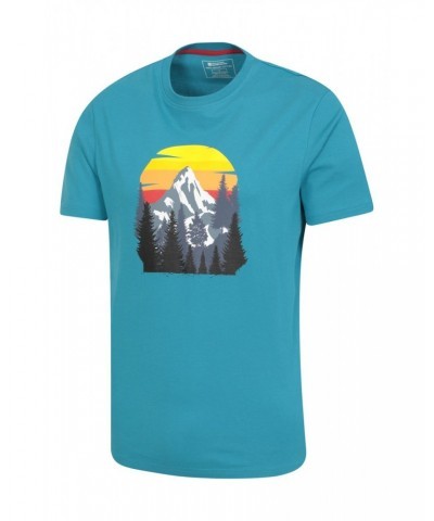 Take A Hike Mens Organic T-Shirt Dark Teal $16.19 Tops