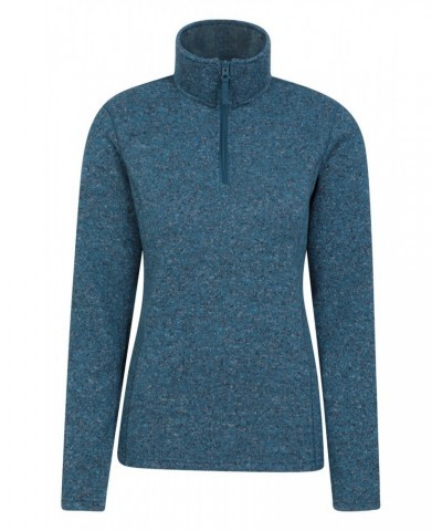 Idris Womens Half-Zip Fleece Teal $28.99 Fleece