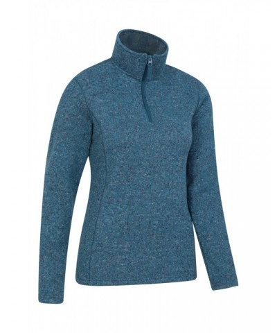 Idris Womens Half-Zip Fleece Teal $28.99 Fleece