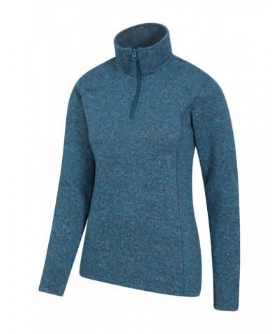 Idris Womens Half-Zip Fleece Teal $28.99 Fleece