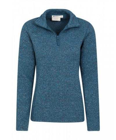 Idris Womens Half-Zip Fleece Teal $28.99 Fleece