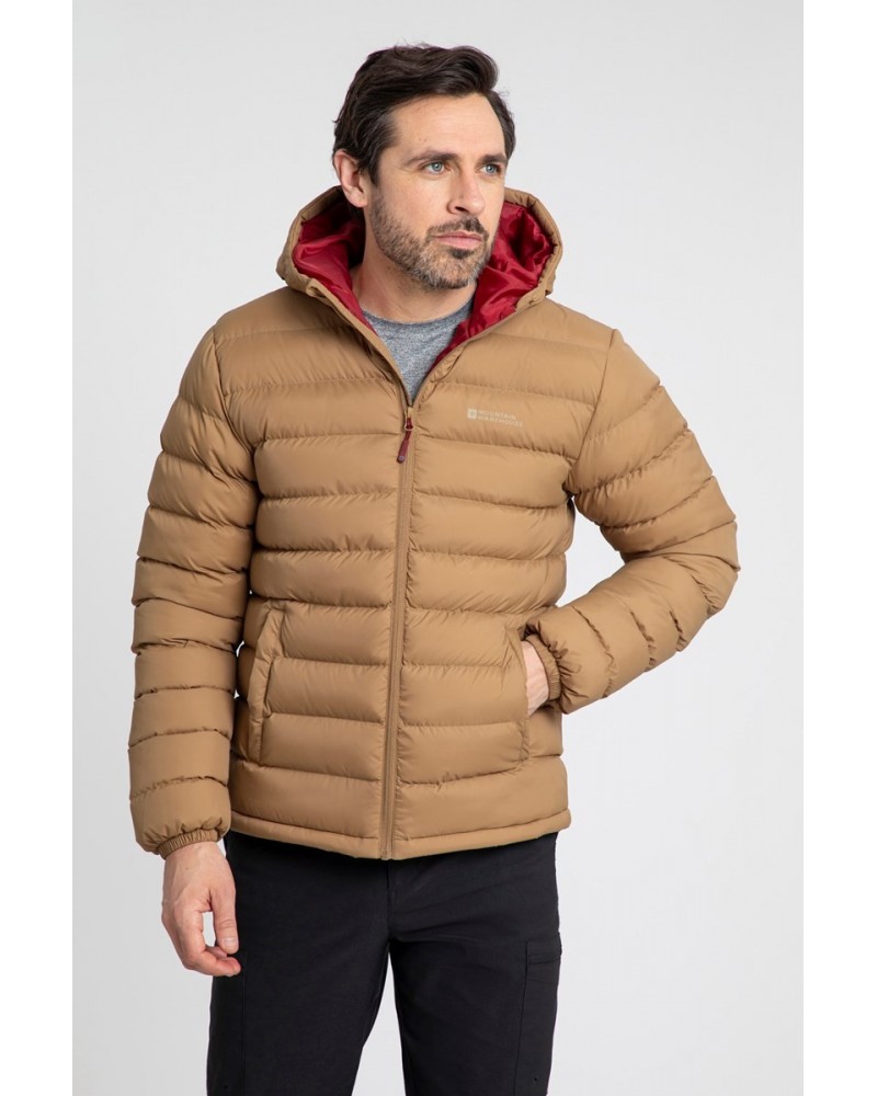 Seasons Mens Insulated Jacket Tan $25.91 Jackets