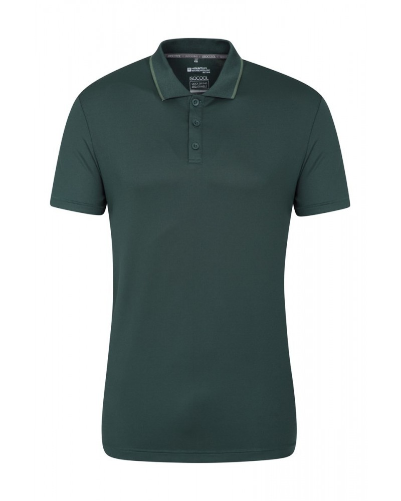 Tournament II Mens IsoCool Polo Dark Green $14.57 Tops