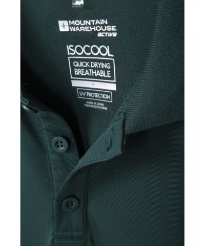 Tournament II Mens IsoCool Polo Dark Green $14.57 Tops