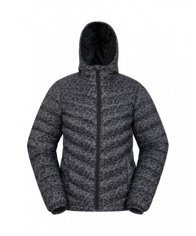 Seasons Womens Printed Insulated Jacket Dark Grey $27.35 Jackets