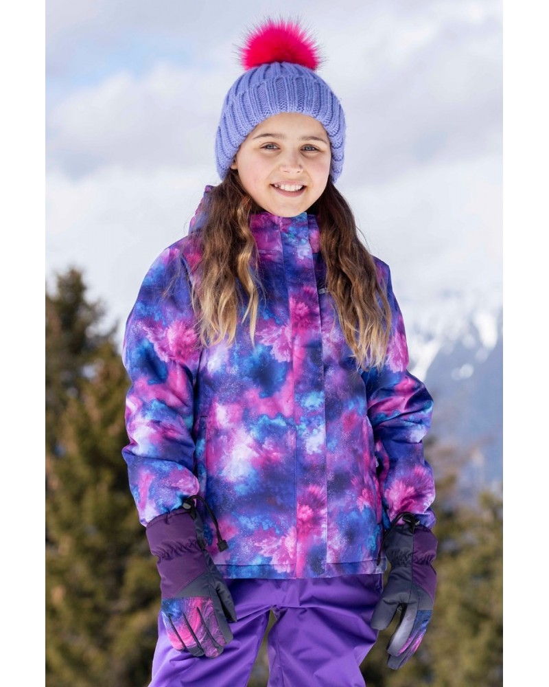 Snowdrop Printed Kids Ski Jacket Galaxy Ombre $25.85 Jackets