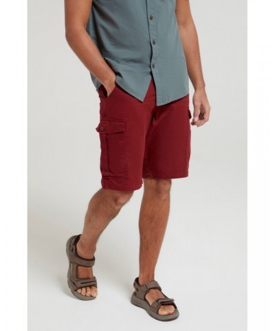 Lakeside Mens Cargo Shorts Burgundy $16.00 Pants