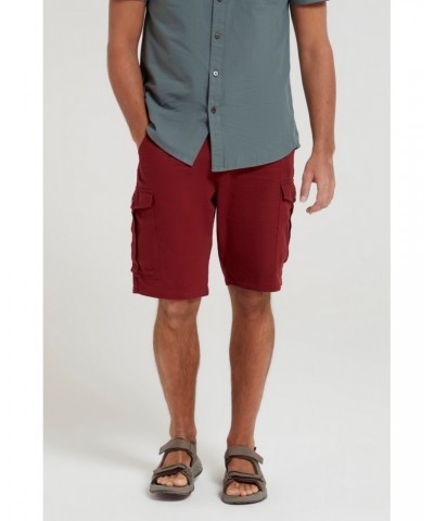 Lakeside Mens Cargo Shorts Burgundy $16.00 Pants