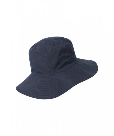 Reversible Printed Womens Brim Hat Navy $12.50 Accessories