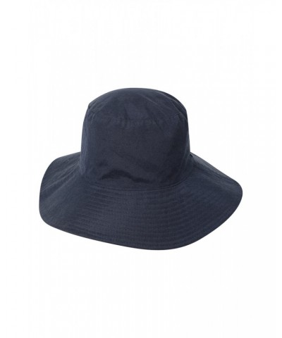 Reversible Printed Womens Brim Hat Navy $12.50 Accessories