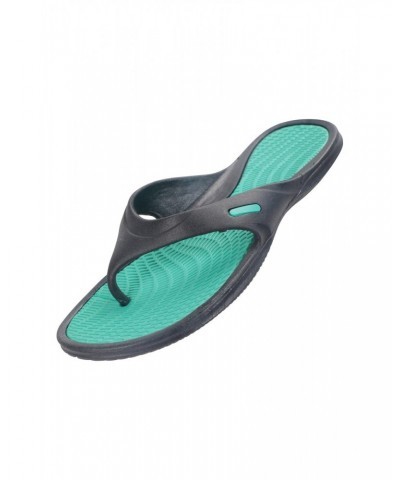 Street Womens Flip Flops Blue $11.79 Footwear