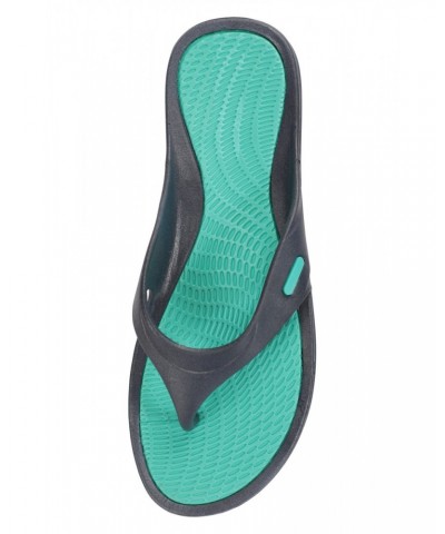 Street Womens Flip Flops Blue $11.79 Footwear