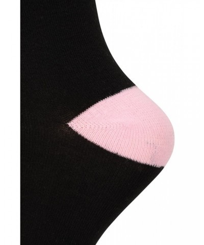 Womens Everyday Mid-Calf Socks with Odour Control 5-Pack Jet Black $14.74 Accessories