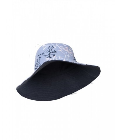 Reversible Printed Womens Brim Hat Navy $12.50 Accessories