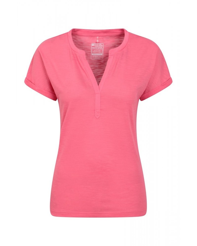 Skye Quick-Dry Womens Slub T-Shirt Pink $14.99 Tops