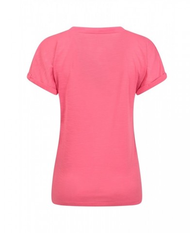 Skye Quick-Dry Womens Slub T-Shirt Pink $14.99 Tops