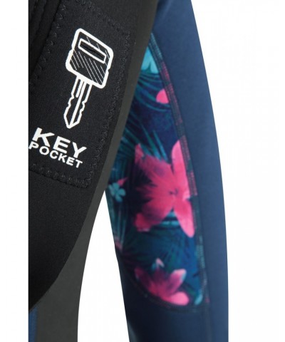 Printed Womens Full Wetsuit Teal $53.90 Swimwear