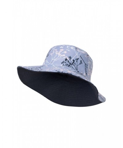 Reversible Printed Womens Brim Hat Navy $12.50 Accessories