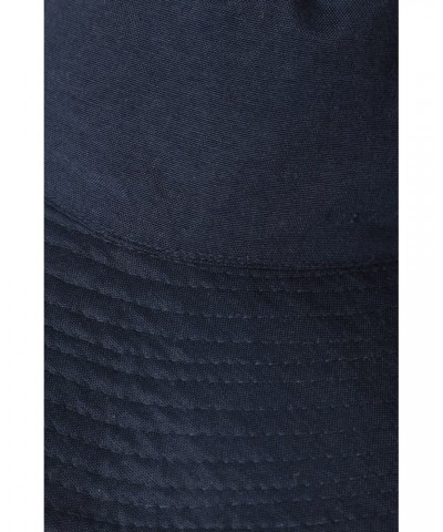 Reversible Printed Womens Brim Hat Navy $12.50 Accessories