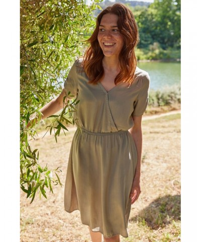 Sahara Womens Wrap Dress Light Khaki $21.15 Dresses & Skirts