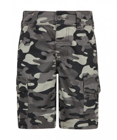 Camo Cargo Kids Shorts Black $19.79 Pants