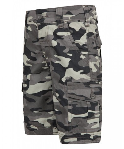 Camo Cargo Kids Shorts Black $19.79 Pants