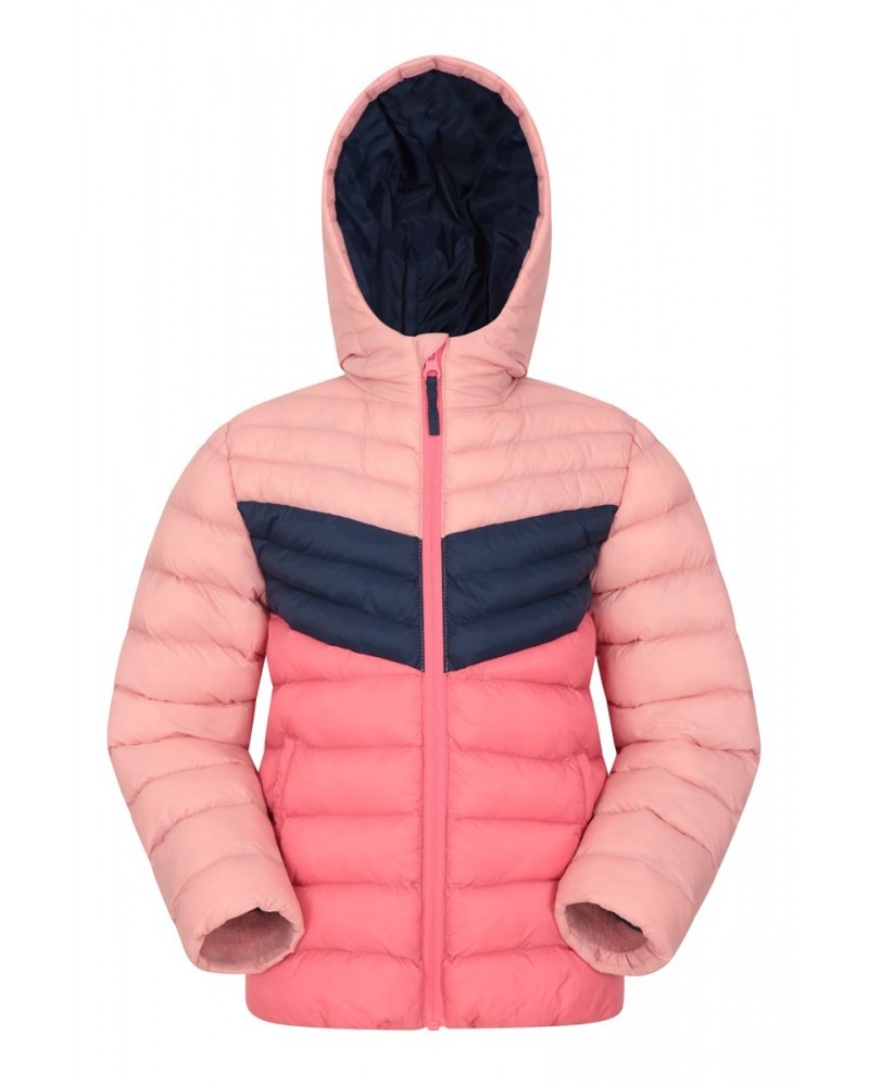 Colorblock Seasons Kids Insulated Jacket Pale Pink $18.80 Jackets