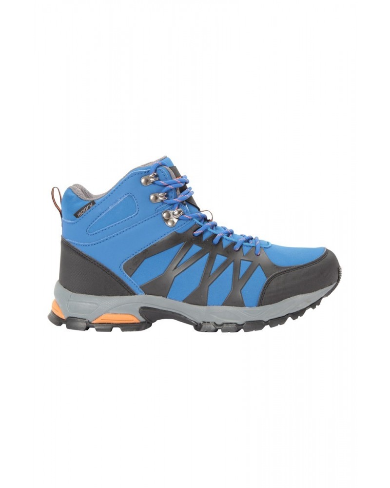 Trekker II Mens Softshell Waterproof Hiking Boots Cobalt $35.10 Footwear