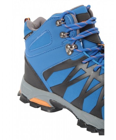 Trekker II Mens Softshell Waterproof Hiking Boots Cobalt $35.10 Footwear